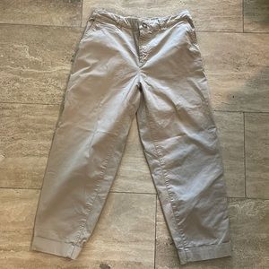 Zara chino cuffed ankle pants